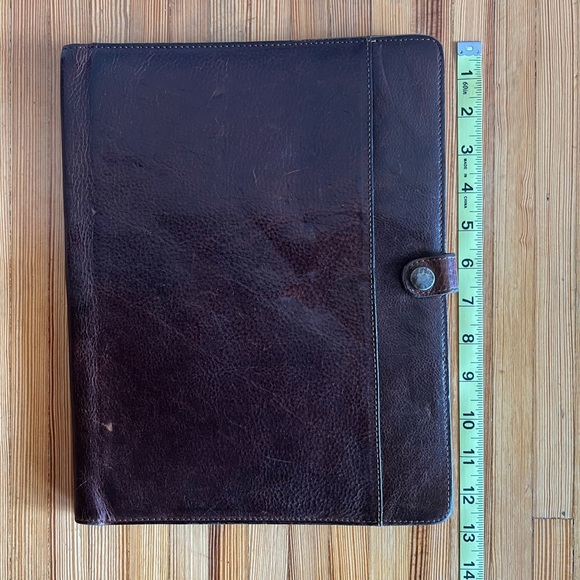 Elliott Large Writing Portfolio in Titan Milled Brown by Moore & Giles - Picture 1 of 4